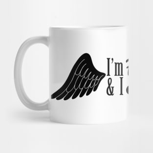 I'm here and I stay Angel Waverly (White) Mug